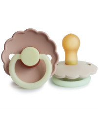 FRIGG Glow in the dark - Daisy latex pacifier 2-pack 0-6 months