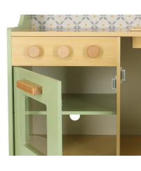 Mint MDF wooden kitchen for kids