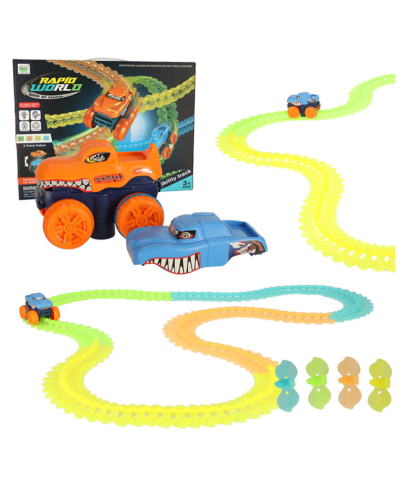 Luminous race track to assemble with car 150 pieces