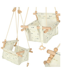 Children's fabric swing wooden hanging arrows