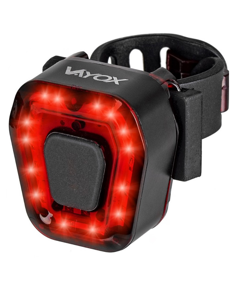 Bike light red built-in rechargeable battery