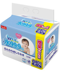 Baby wet  wipes IPLUS 99.9% gentle and soft 640pcs