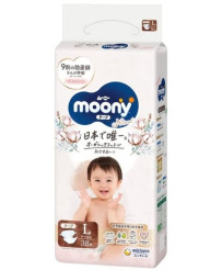 Diapers Moony Natural L 9-14kg 38pcs