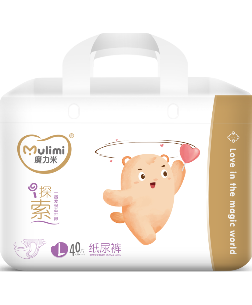 Diapers Mulimi L 9-14kg 40pcs