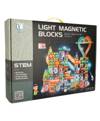 Magnetic blocks marble ball track glowing 202 pieces