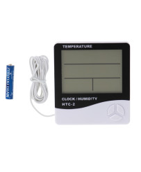 Hygrometer Thermometer Humidity Clock HTC-2