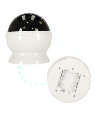 Star projector night light 2-in-1 USB white