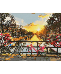 Image painting by numbers 50x40cm bicycles