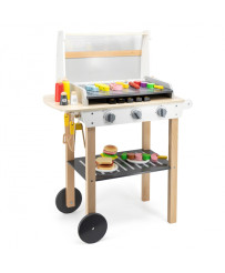 VIGA Large Wooden Grill for Children 47 Accessories