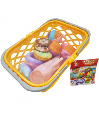 WOOPIE Shopping Basket with Tea Set and Sweets 26 pcs.