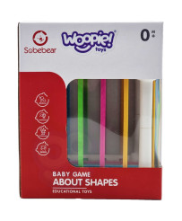 WOOPIE Flexible Sensory Cube Sorter for Children Animals + Rattle 7 pcs.