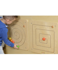 MASTERKIDZ bīdāmais dēlis Montessori spirālveida labirints