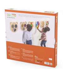 VIGA Wooden Pinwheel Board FSC Montessori Certificate