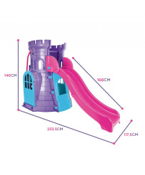 WOOPIE Castle Tower with Slide House Playground for Children