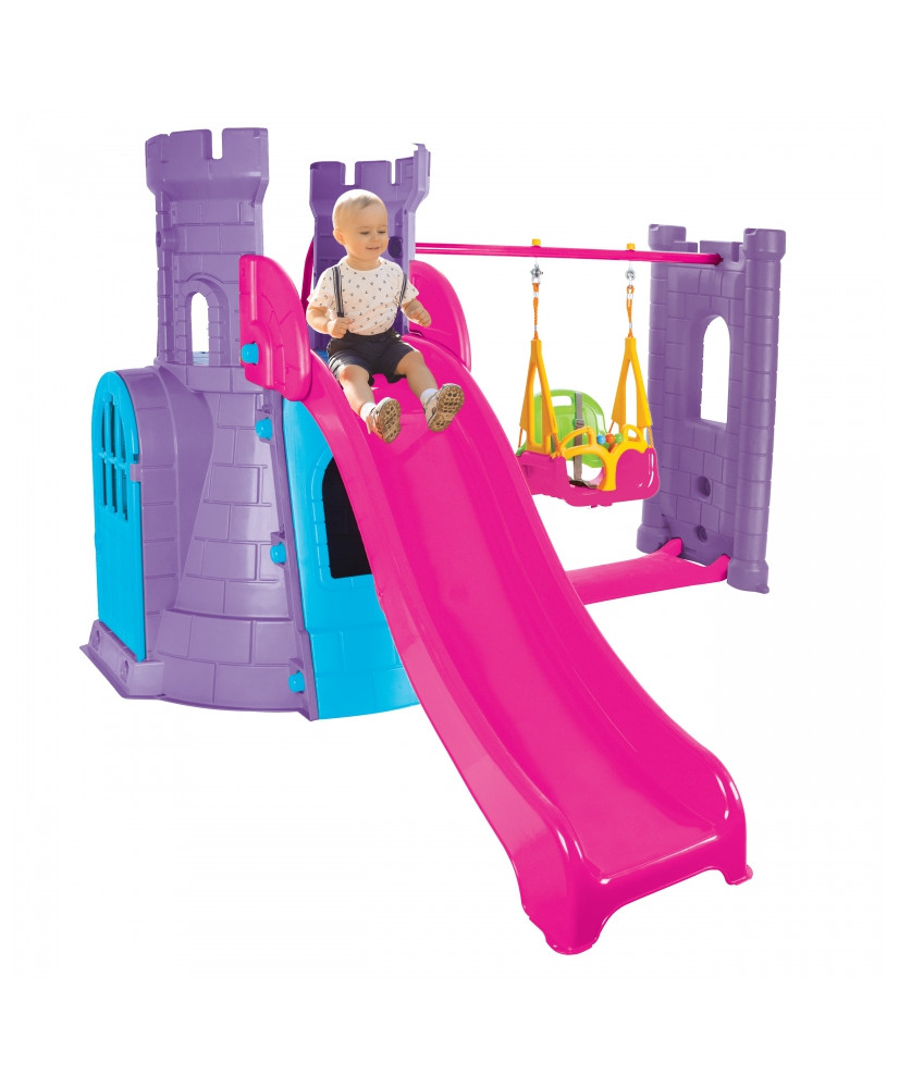 WOOPIE Playground Castle 3in1 Swing Slide 166 cm