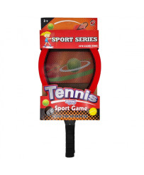 WOOPIE Duże Rakietki do Tenisa Badminton dla Dzieci Zestaw Piłka Lotka