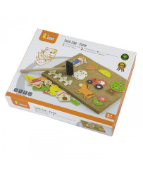 The Nail of Wood Farm Viga Toys The Montessori Cork Board