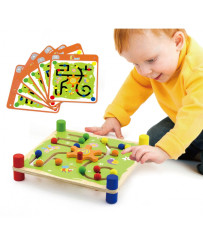 Wooden Educational Game Viga Toys Montessori trail and trail