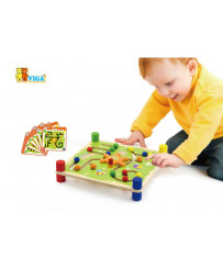 Wooden Educational Game Viga Toys Montessori trail and trail