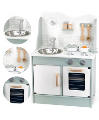 VIGA PolarB Wooden Kitchen with Eco Green Accessories