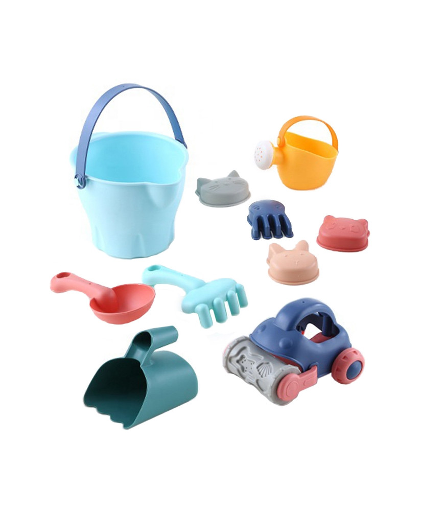 WOOPIE Sand Bucket Set with Toy Car 10 pcs.
