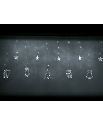 LED reindeer curtain lights 2.5m 138LED cold white