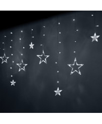 LED star curtain lights 2.5m 138LED cold white