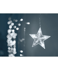 LED star curtain lights 2.5m 138LED cold white