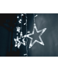 LED star curtain lights 2.5m 138LED cold white