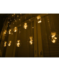 LED curtain lights hanging balls 3m 108LED warm white