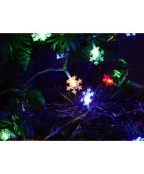 LED lights snowflake chain 10m 100LED multicolor