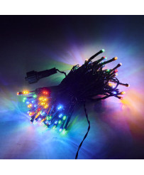 LED gaismas ķēdes 10m 100LED daudzkrāsains apgaismojums