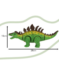 Remote control dinosaur RC Stegosaurus walks glows roars