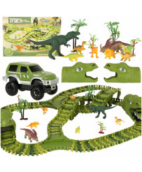 Race track dinosaurs cars 240 elements