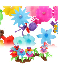 Flowers creative blocks flower garden 48 elements