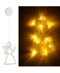 LED lights pendant Christmas decoration angel 49cm 10 LEDs