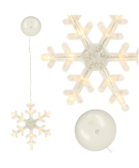 LED lights hanging Christmas decoration snowflake 45cm 10 LEDs