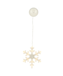 LED lights hanging Christmas decoration snowflake 45cm 10 LEDs