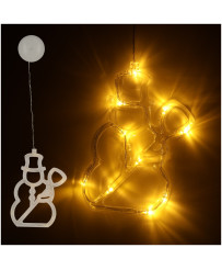 LED lights hanging Christmas decoration snowman 49cm 10 LEDs