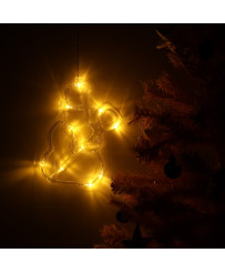 LED lights hanging Christmas decoration snowman 49cm 10 LEDs