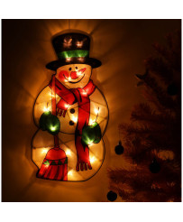 LED lights hanging Christmas decoration snowman 45cm
