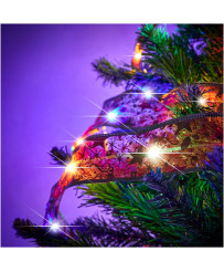 Ribbon decorative LED ribbon 10m 100LED Christmas tree lights Christmas decoration multicolor with batteries