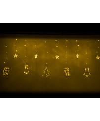 LED reindeer curtain lights 2.5m 138LED warm white