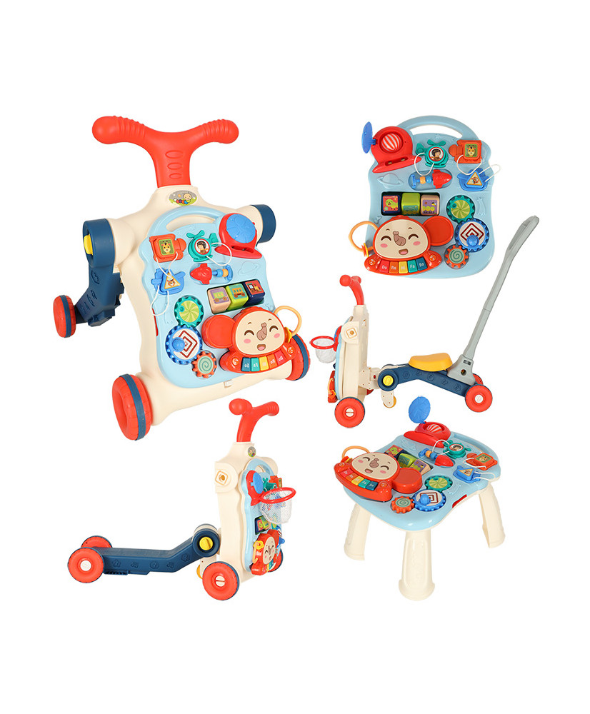 Pushchair walker ride-on interactive table 5-in-1