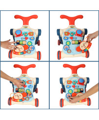 Pushchair walker ride-on interactive table 5-in-1