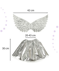 Unicorn costume skirt headband silver
