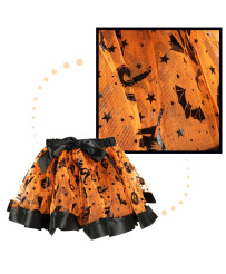 Costume witch witch costume 3 elements orange