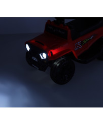 Push ride off-road car with sound and lights red