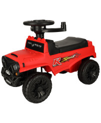 Push ride off-road car with sound and lights red