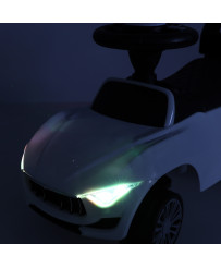 Push car rider with sound and lights white